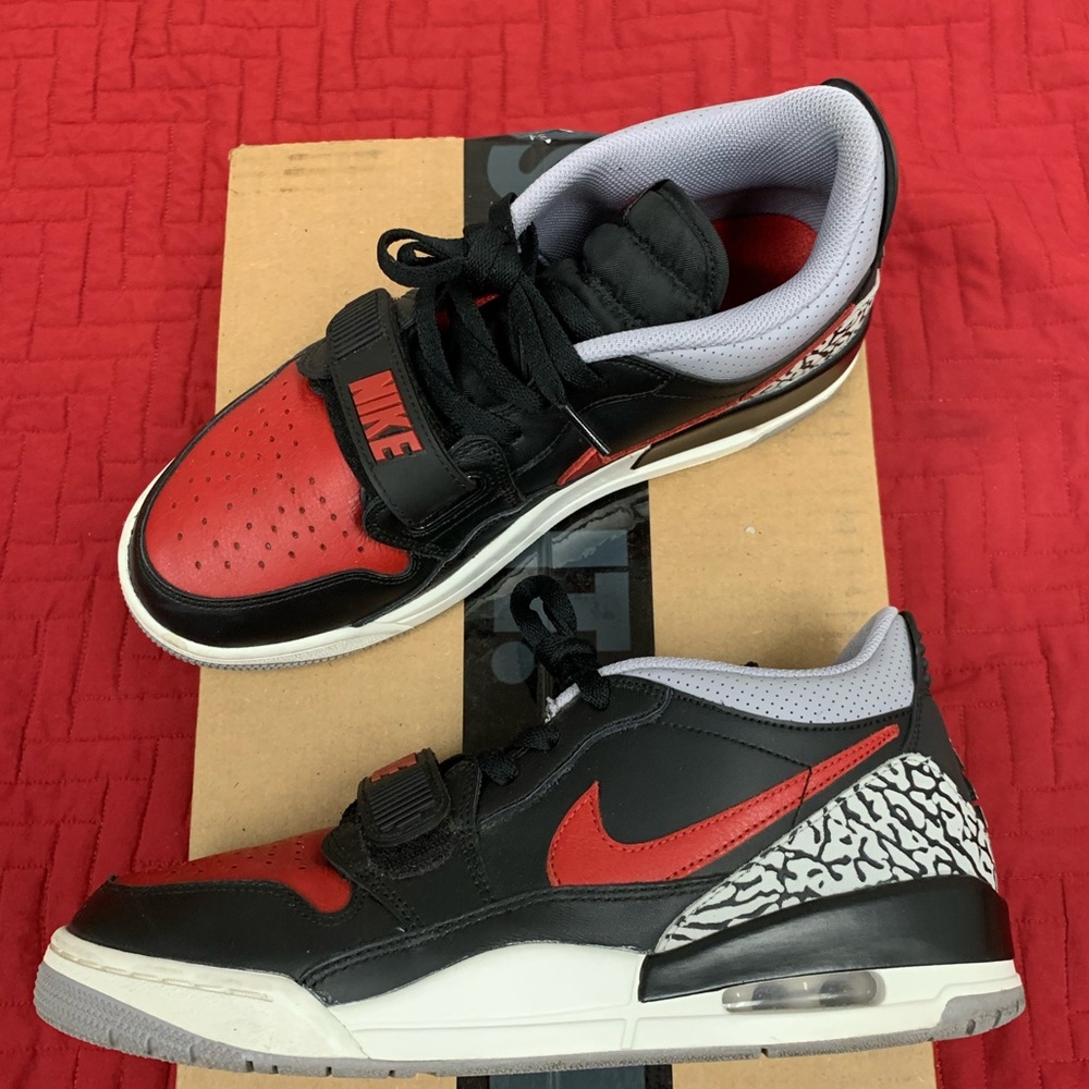 Nike Air Jordan 312 BRED CEMENT Sz 9.5 Pre Owned